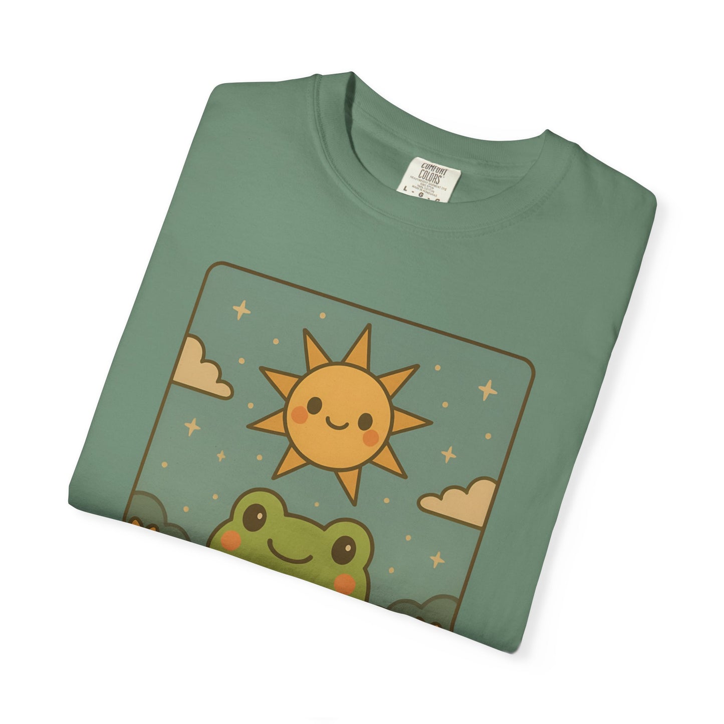 Cute Tarotoads "The Sun" Unisex T-Shirt | Great for Halloween, Warm And Cozy, Great Gift Idea, Astrology Apparel, Unique Tarot Graphic T-Shirt, Good For Cold Weather