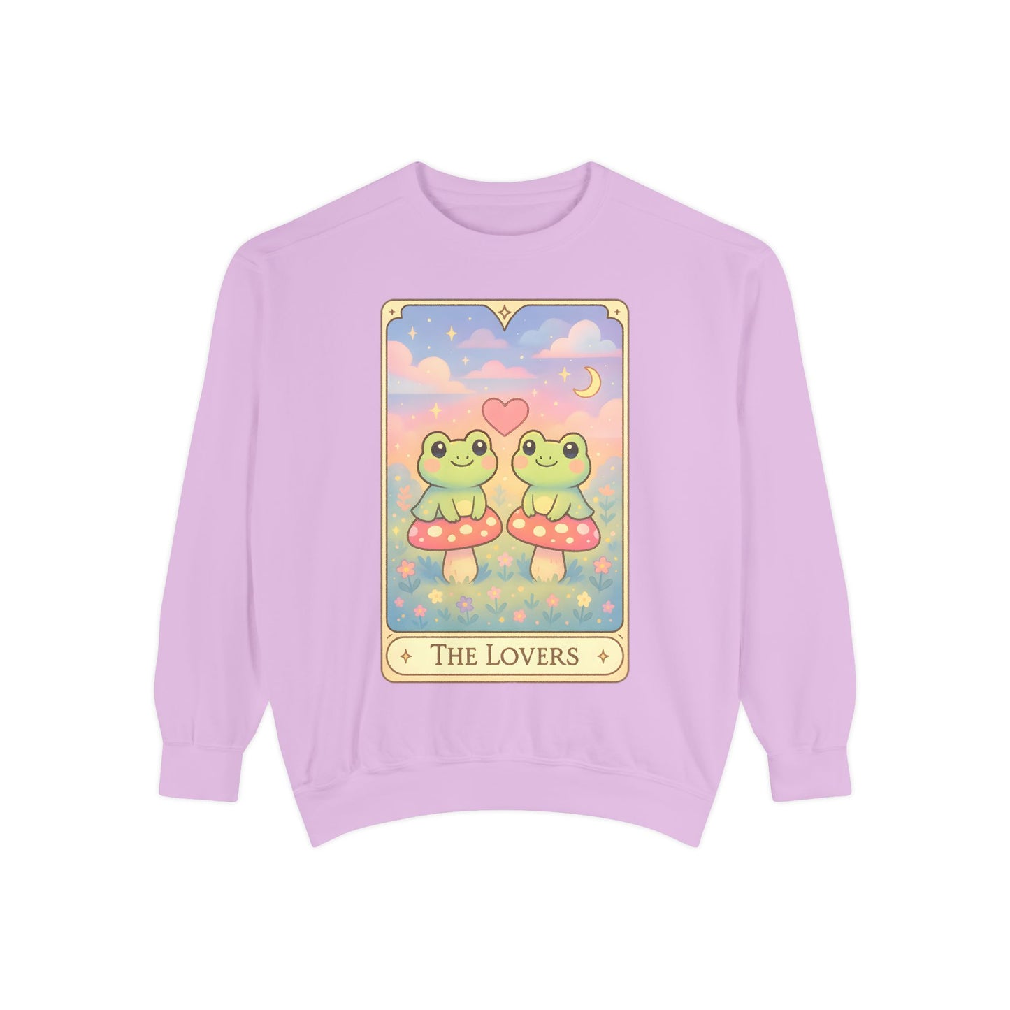 Cozy Tarotoads "The Lovers" Unisex Sweatshirt | Astrology Apparel, Perfect for Halloween, Gift for Friends Family, Great For Frog and Tarot Lovers, Great For Cold Weather