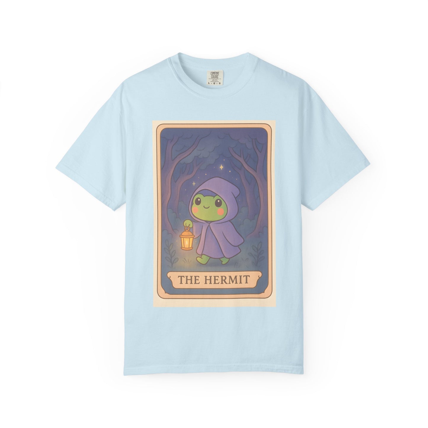Unisex Garment-Dyed T-Shirt | Adorable Graphic T-shirt | Tarotoads! - “The Hermit"