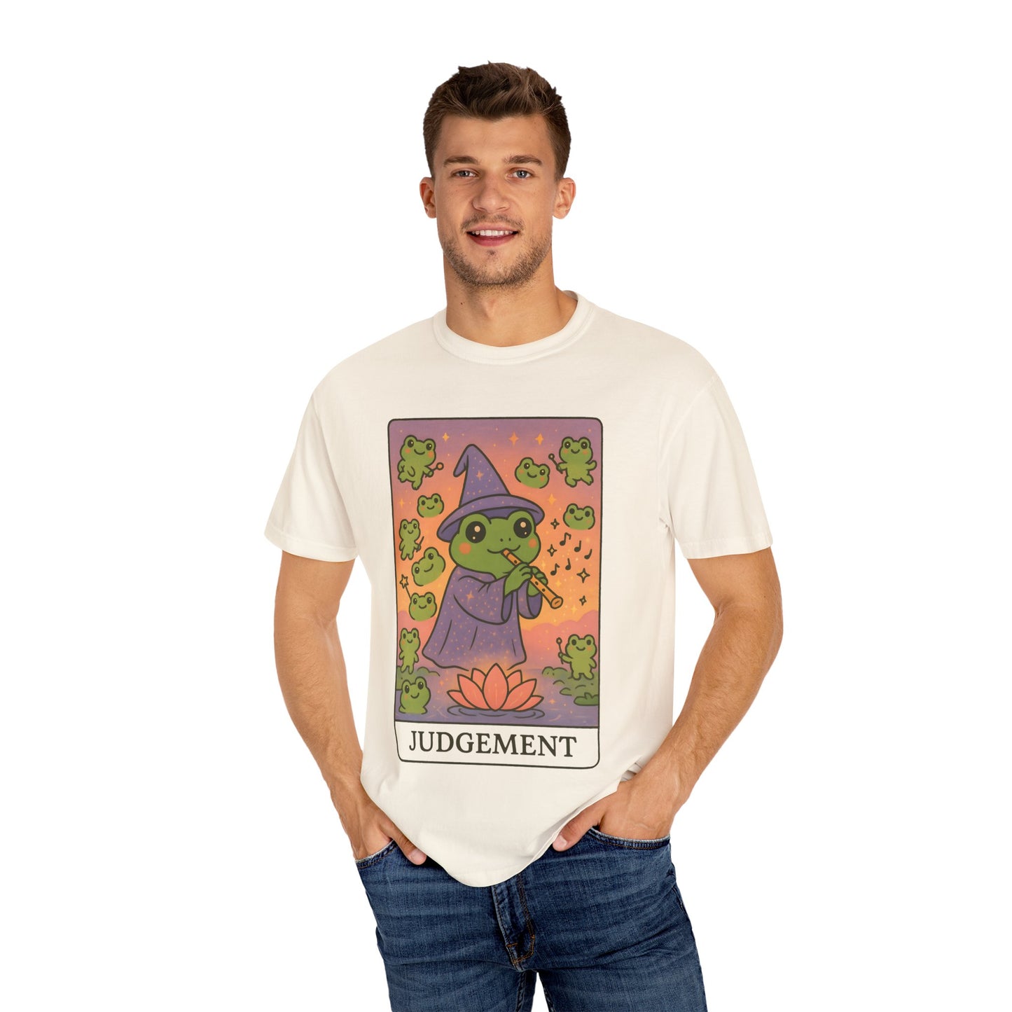 Cute Tarotoads "Judgement" Unisex T-Shirt | Great for Halloween, Warm And Cozy, Great Gift Idea, Astrology Apparel, Unique Tarot Graphic T-Shirt, Good For Cold Weather