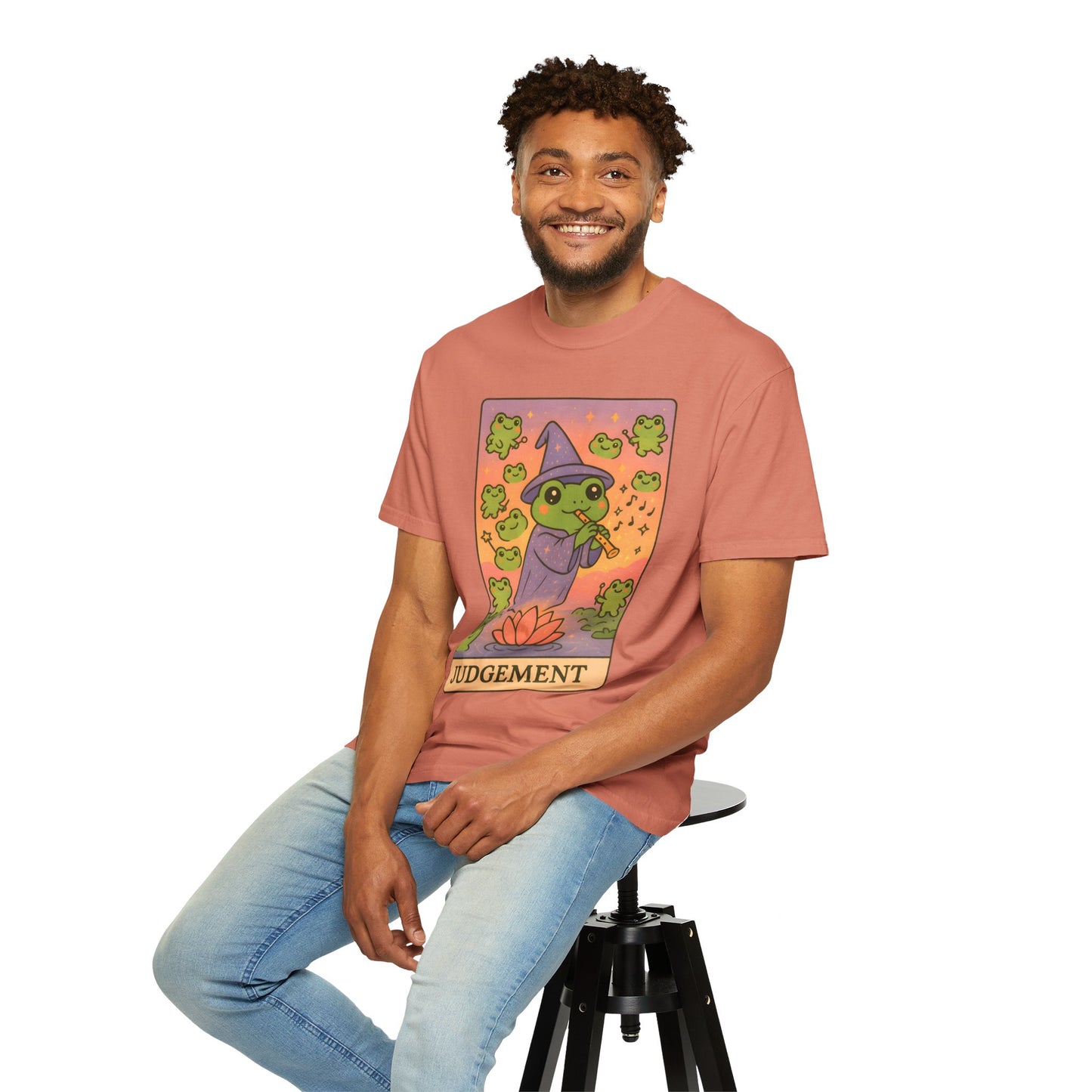 Cute Tarotoads "Judgement" Unisex T-Shirt | Great for Halloween, Warm And Cozy, Great Gift Idea, Astrology Apparel, Unique Tarot Graphic T-Shirt, Good For Cold Weather