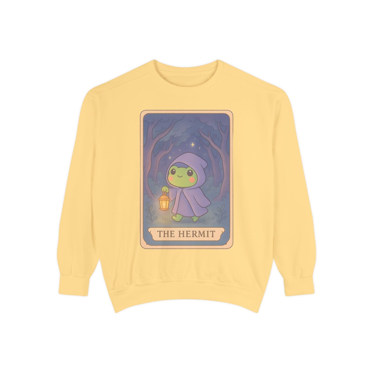 Cozy Tarotoads "The Hermit" Unisex Sweatshirt | Gift for Tarot Lovers, Astrology Apparel, Casual Everyday Wear
