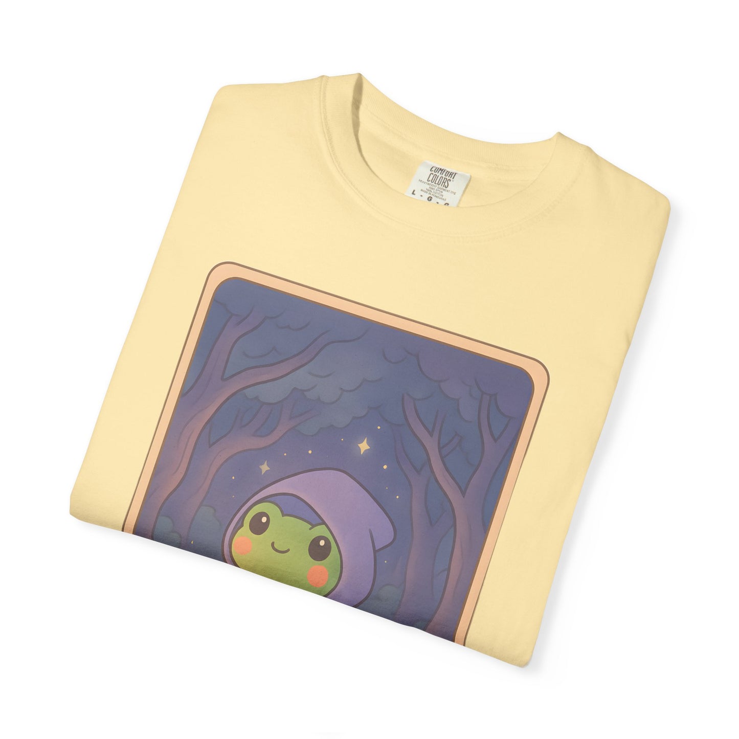 Cute Tarotoads "The Hermit" Unisex T-Shirt | Great for Halloween, Warm And Cozy, Great Gift Idea, Astrology Apparel, Unique Tarot Graphic T-Shirt, Good For Cold Weather