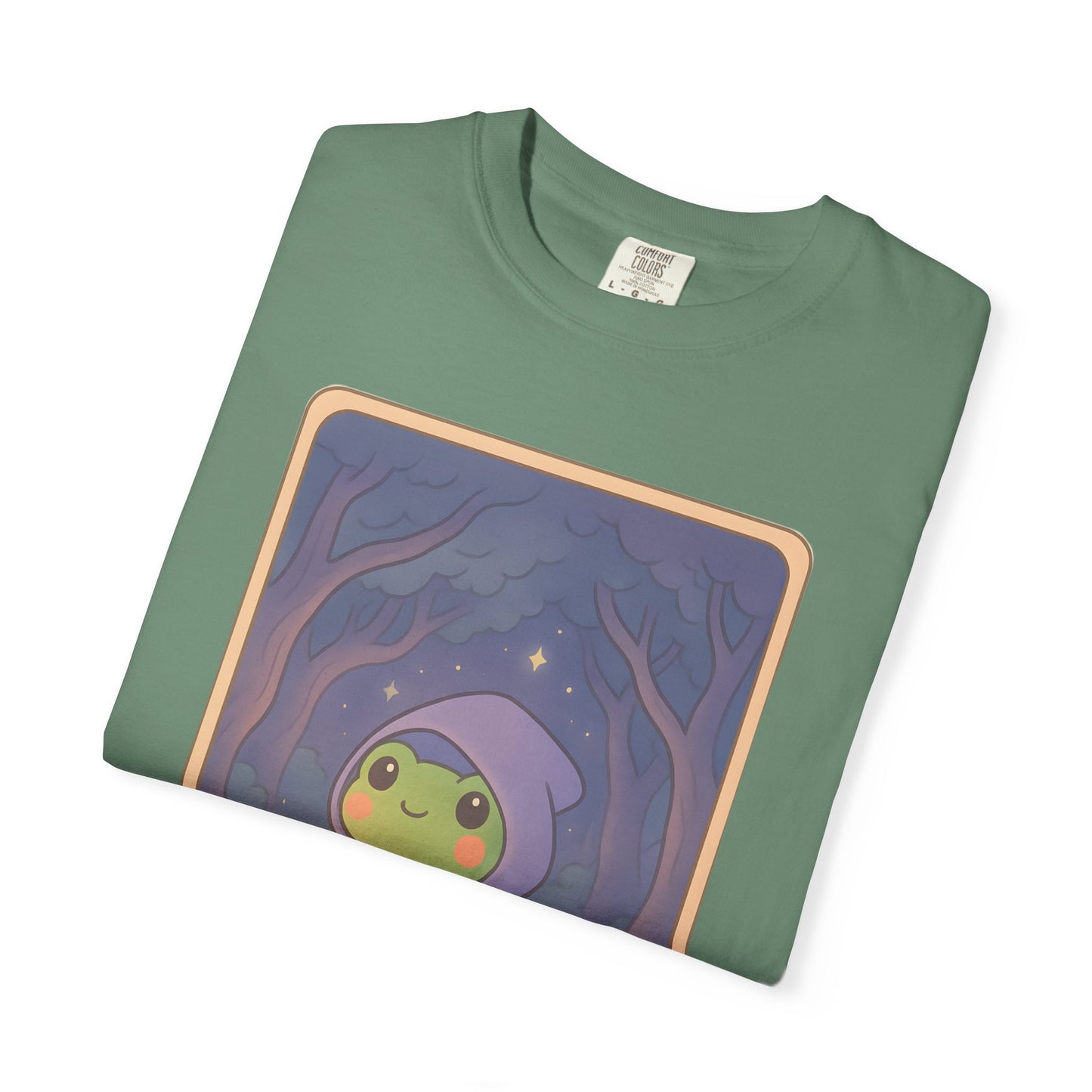 Cute Tarotoads "The Hermit" Unisex T-Shirt | Great for Halloween, Warm And Cozy, Great Gift Idea, Astrology Apparel, Unique Tarot Graphic T-Shirt, Good For Cold Weather