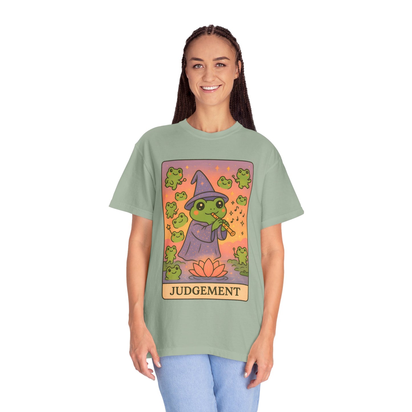 Cute Tarotoads "Judgement" Unisex T-Shirt | Great for Halloween, Warm And Cozy, Great Gift Idea, Astrology Apparel, Unique Tarot Graphic T-Shirt, Good For Cold Weather