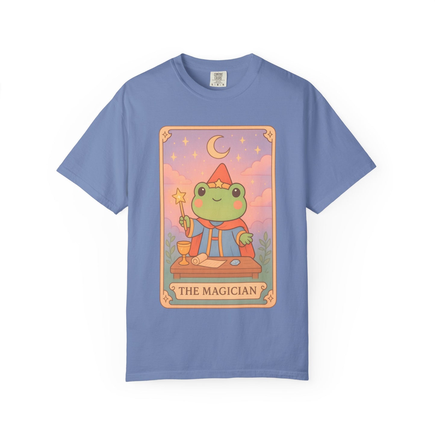 Unisex Garment-Dyed T-Shirt | Adorable Graphic T-shirt | Tarotoads! - “The Magician"
