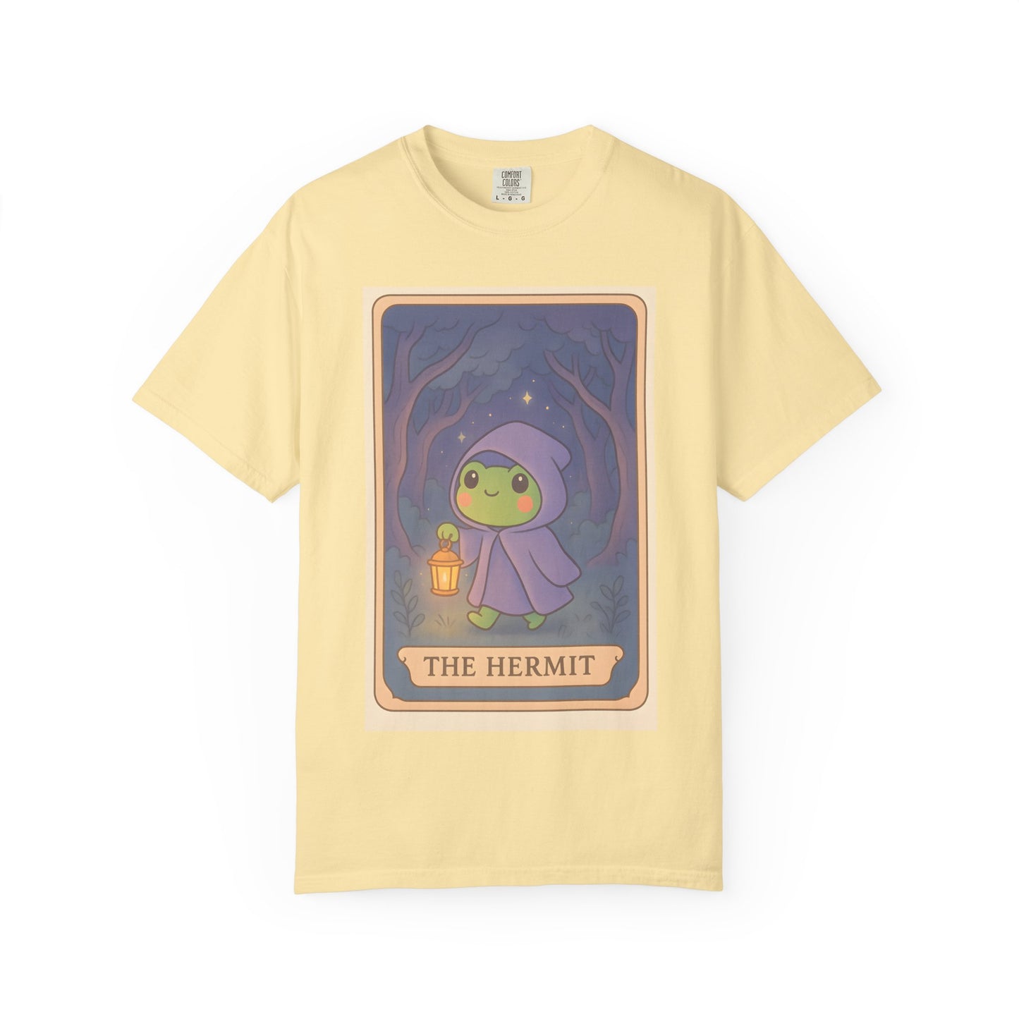 Unisex Garment-Dyed T-Shirt | Adorable Graphic T-shirt | Tarotoads! - “The Hermit"