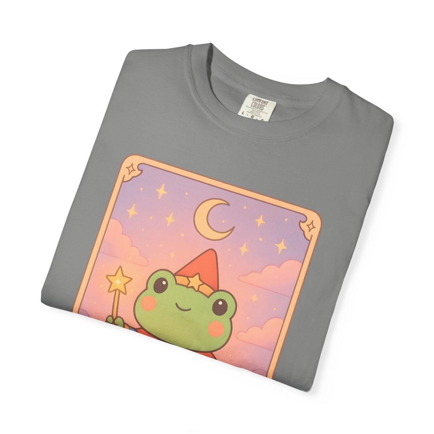 Unisex Garment-Dyed T-Shirt | Adorable Graphic T-shirt | Tarotoads! - “The Magician"