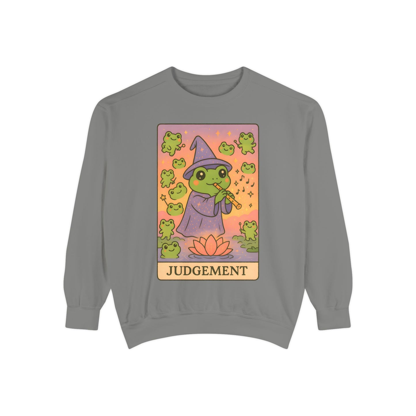 Cozy Tarotoads "Judgement" Unisex Sweatshirt | Astrology Apparel, Perfect for Casual Wear, Gift for Friends Family, Great For Frog and Tarot Lovers, Unisex Apparel