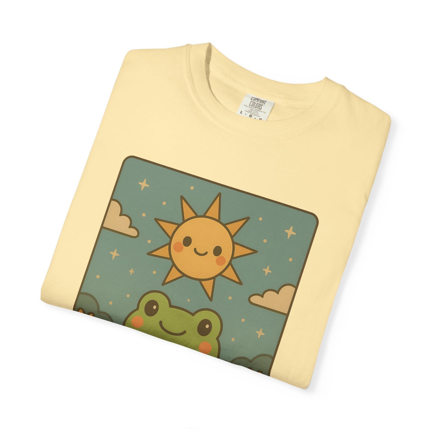 Cute Tarotoads "The Sun" Unisex T-Shirt | Great for Halloween, Warm And Cozy, Great Gift Idea, Astrology Apparel, Unique Tarot Graphic T-Shirt, Good For Cold Weather