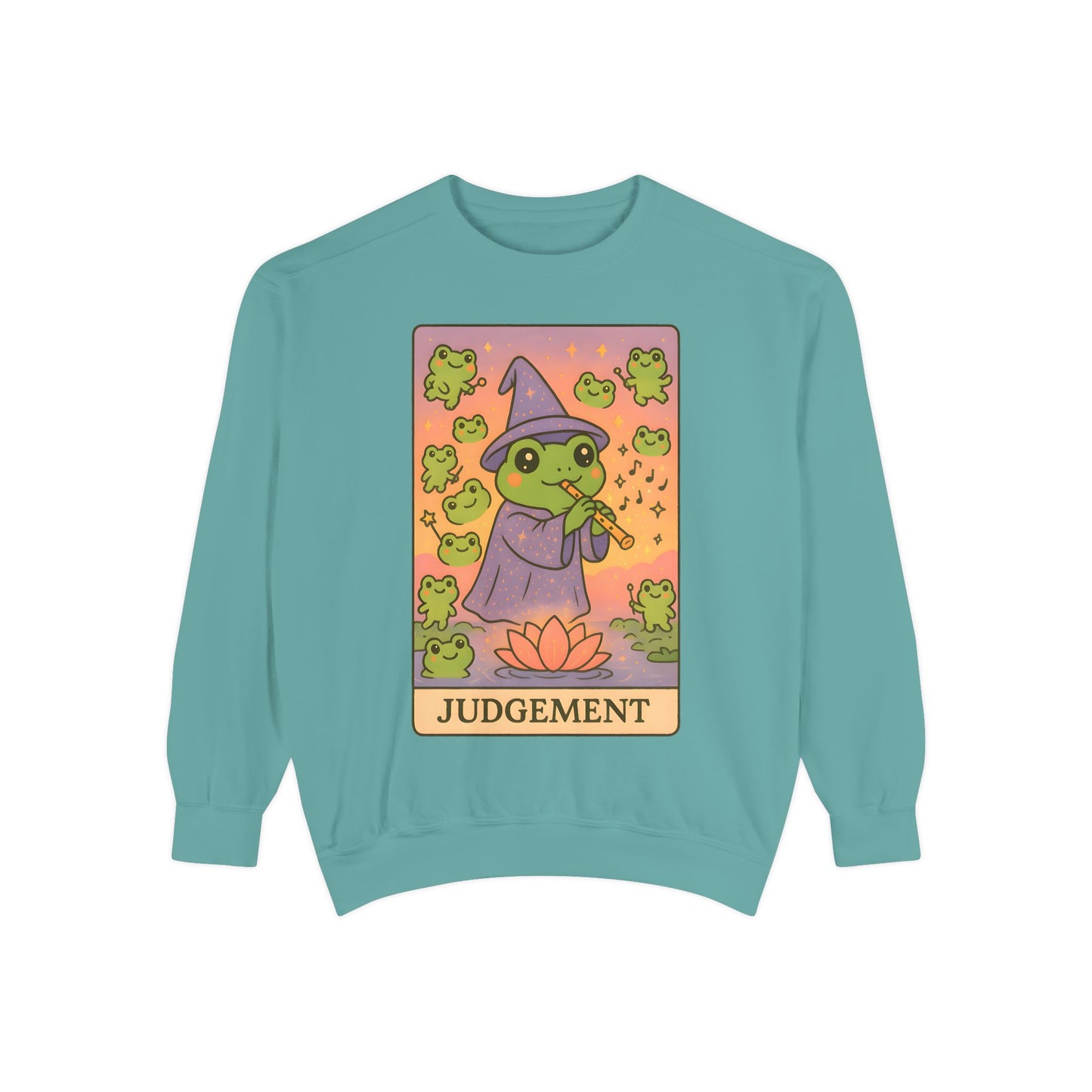 Cozy Tarotoads "Judgement" Unisex Sweatshirt | Astrology Apparel, Perfect for Casual Wear, Gift for Friends Family, Great For Frog and Tarot Lovers, Unisex Apparel