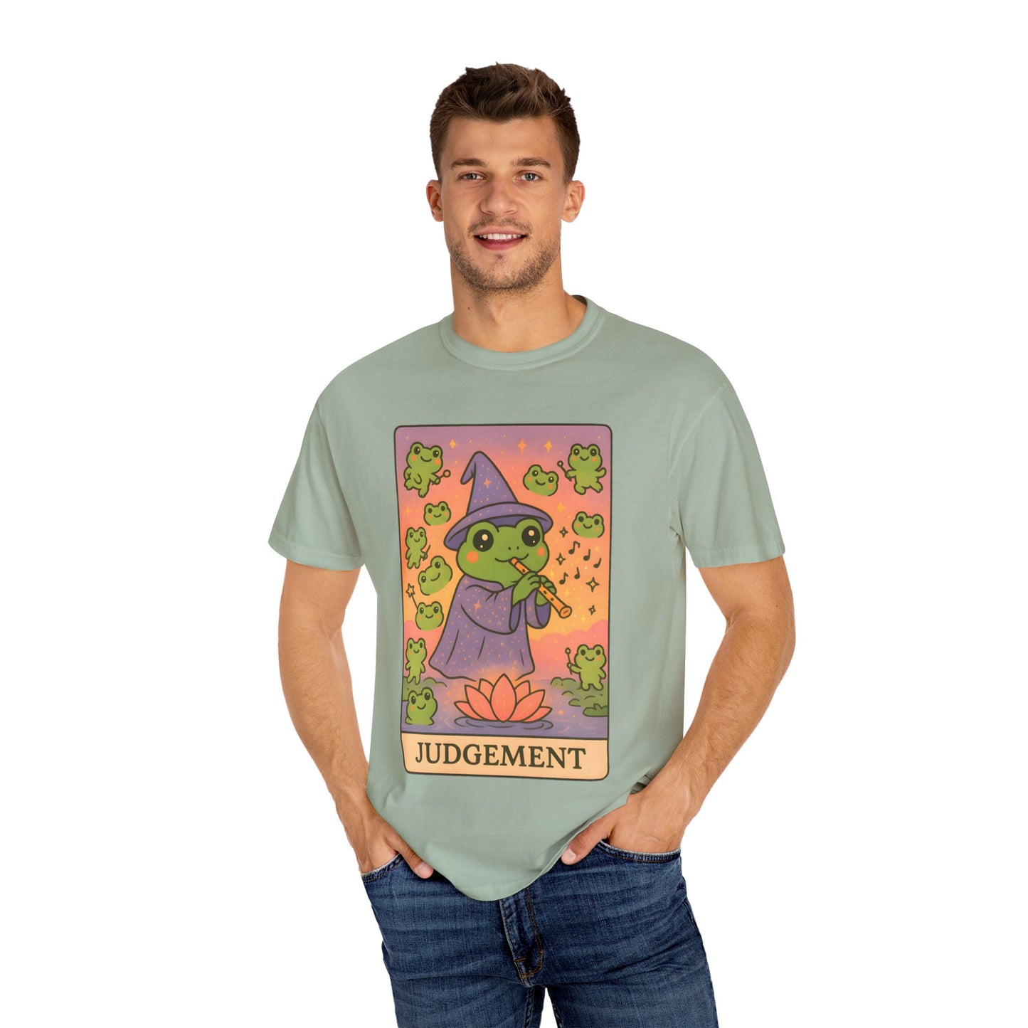 Cute Tarotoads "Judgement" Unisex T-Shirt | Great for Halloween, Warm And Cozy, Great Gift Idea, Astrology Apparel, Unique Tarot Graphic T-Shirt, Good For Cold Weather