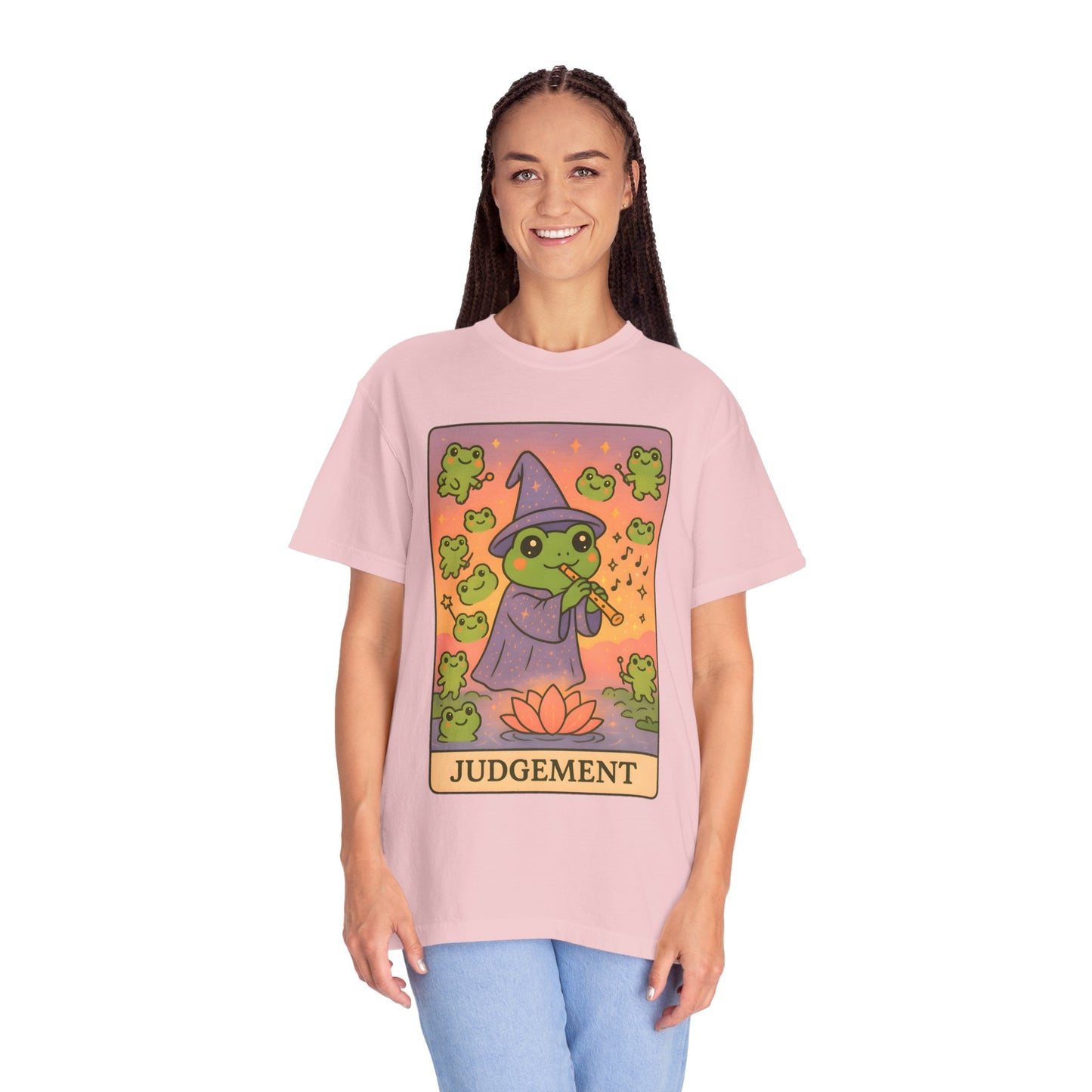 Cute Tarotoads "Judgement" Unisex T-Shirt | Great for Halloween, Warm And Cozy, Great Gift Idea, Astrology Apparel, Unique Tarot Graphic T-Shirt, Good For Cold Weather