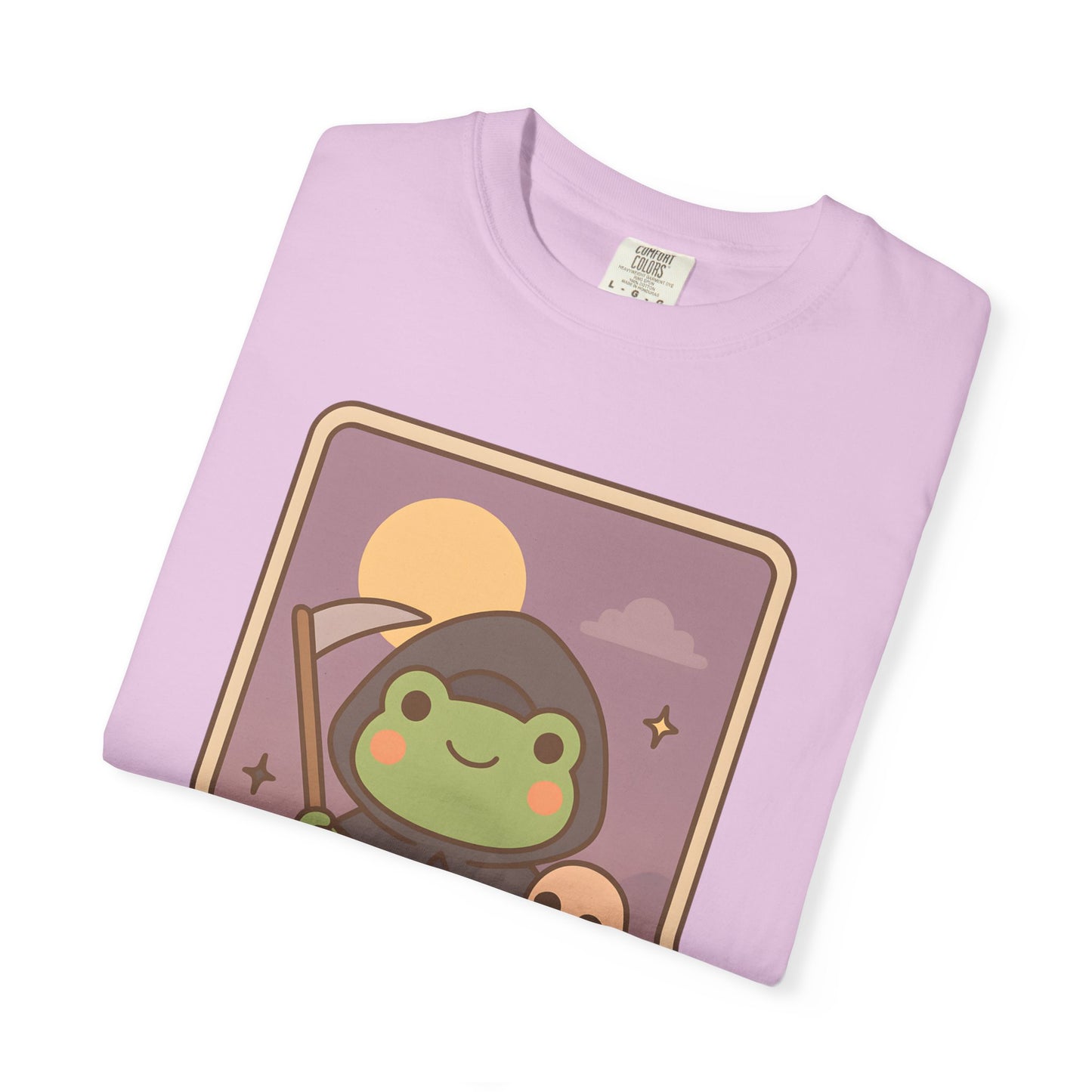 Unisex Garment-Dyed T-Shirt | Adorable Graphic T-shirt | Tarotoads! - “Death"