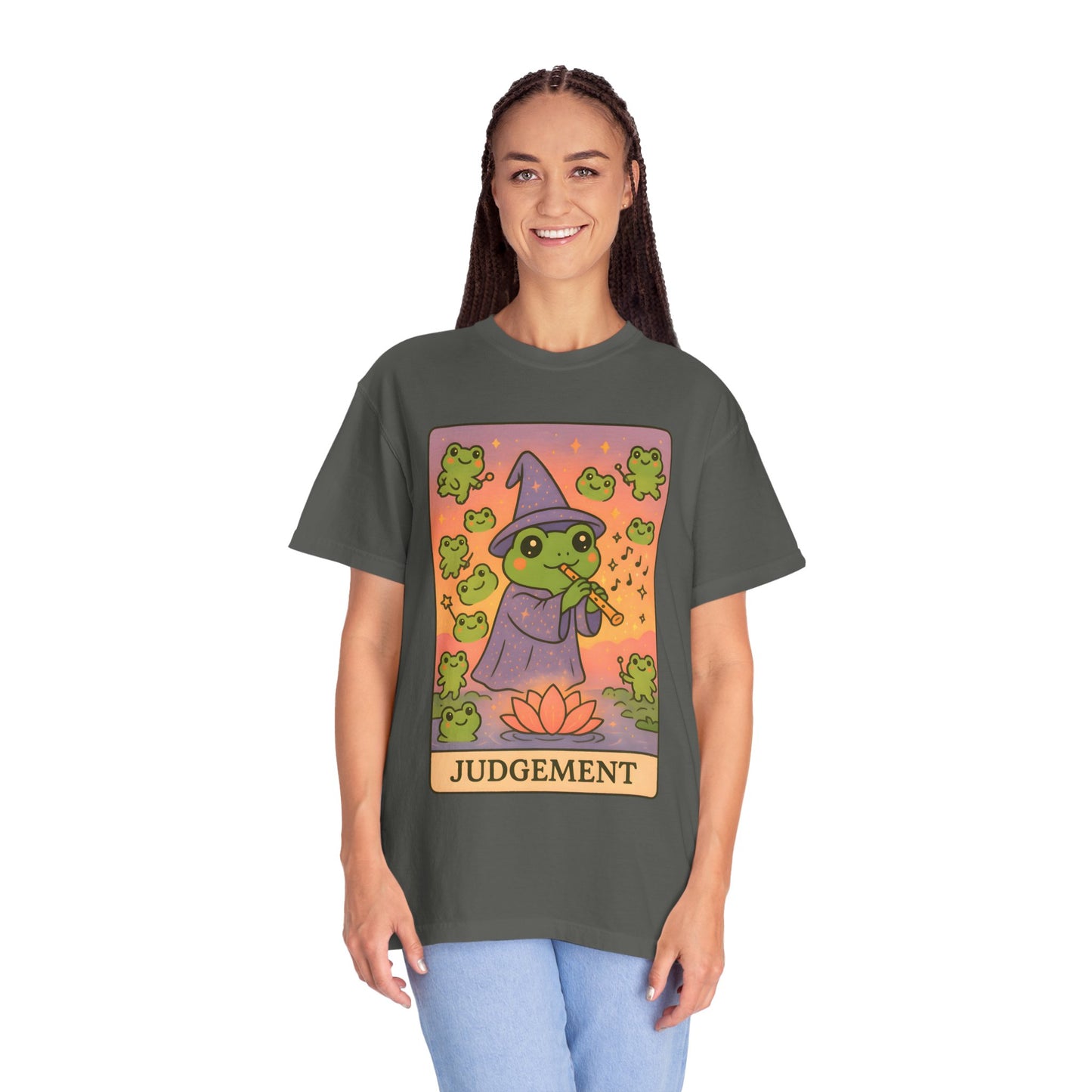Cute Tarotoads "Judgement" Unisex T-Shirt | Great for Halloween, Warm And Cozy, Great Gift Idea, Astrology Apparel, Unique Tarot Graphic T-Shirt, Good For Cold Weather