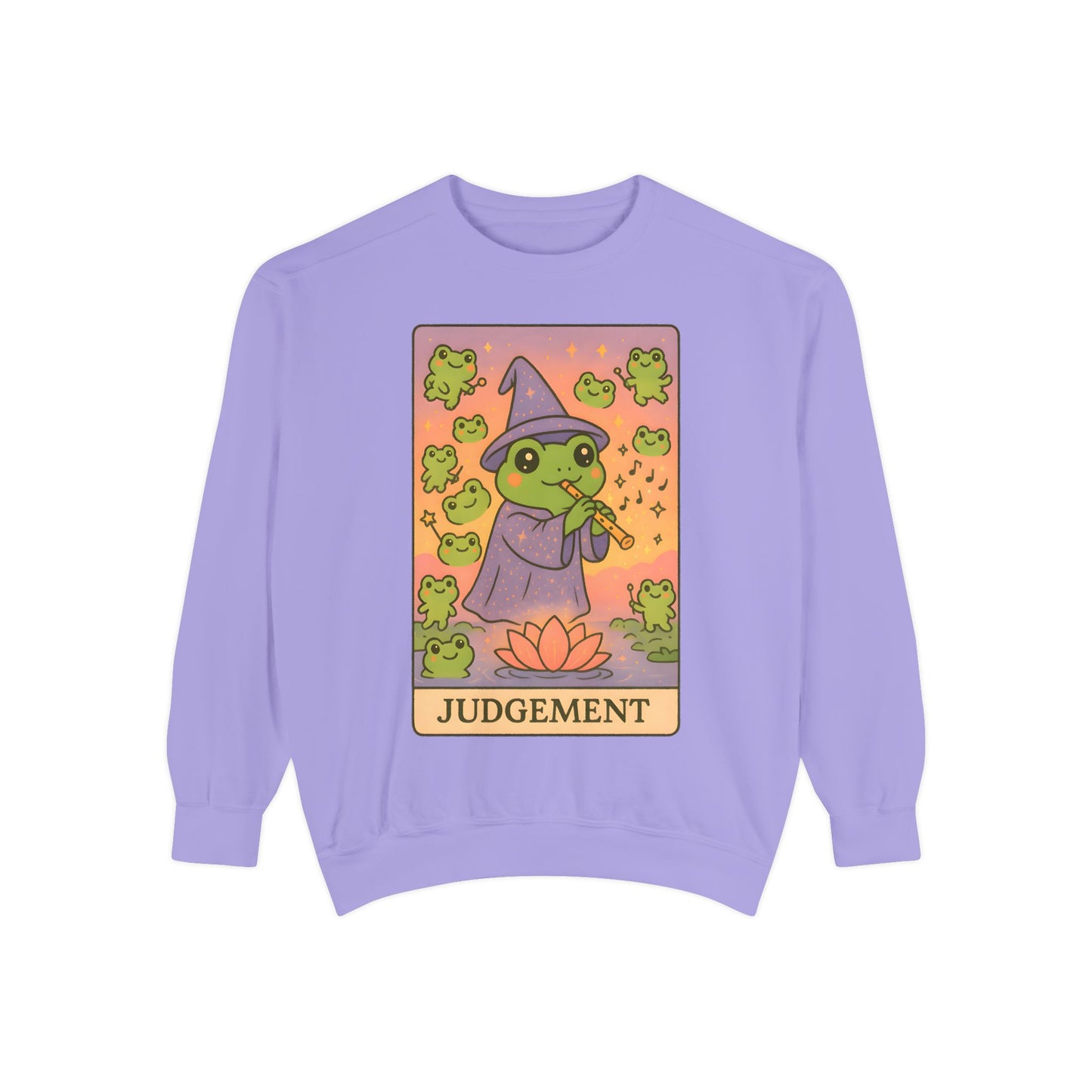 Cozy Tarotoads "Judgement" Unisex Sweatshirt | Astrology Apparel, Perfect for Casual Wear, Gift for Friends Family, Great For Frog and Tarot Lovers, Unisex Apparel