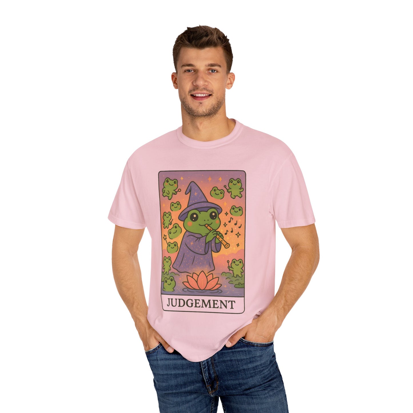 Cute Tarotoads "Judgement" Unisex T-Shirt | Great for Halloween, Warm And Cozy, Great Gift Idea, Astrology Apparel, Unique Tarot Graphic T-Shirt, Good For Cold Weather
