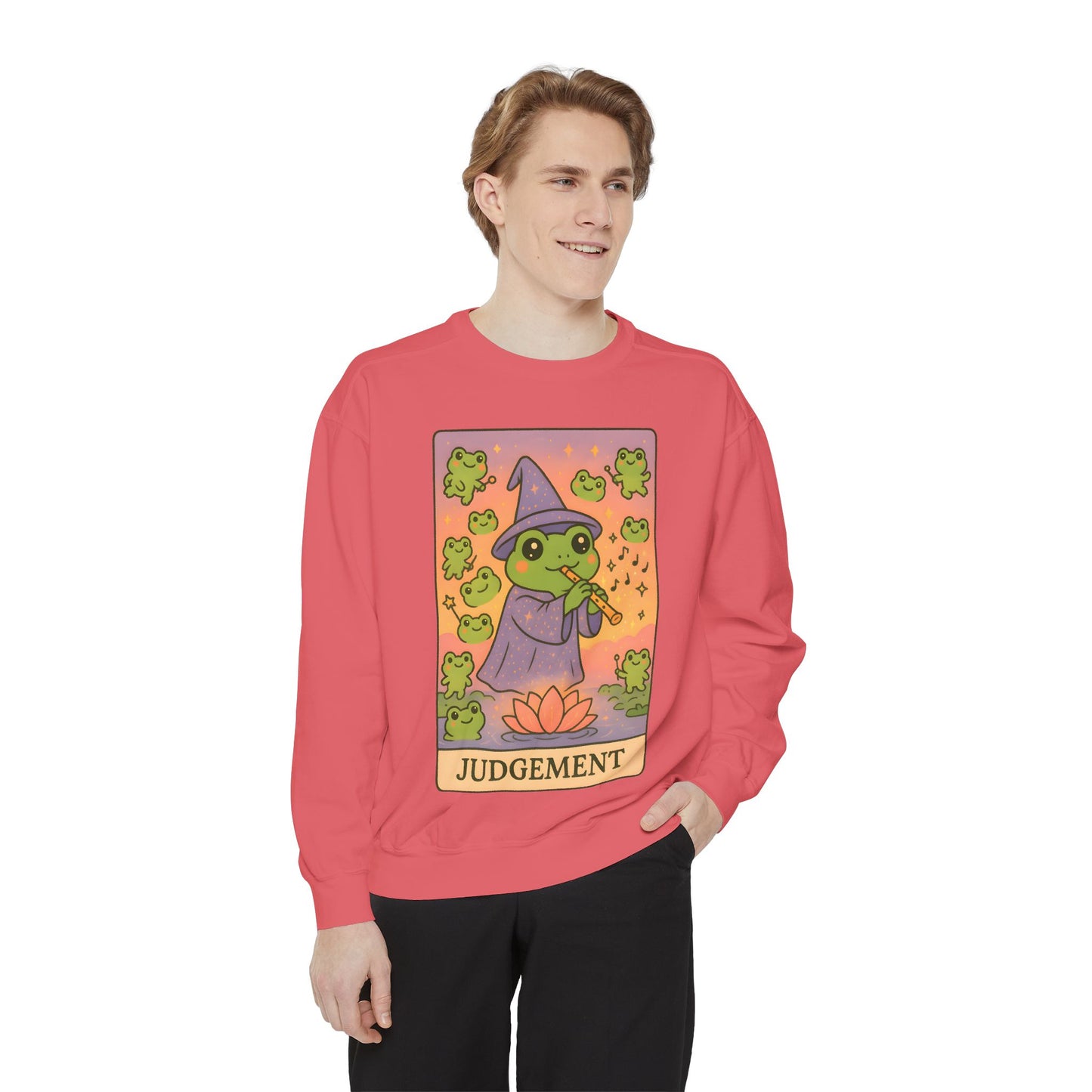 Cozy Tarotoads "Judgement" Unisex Sweatshirt | Astrology Apparel, Perfect for Casual Wear, Gift for Friends Family, Great For Frog and Tarot Lovers, Unisex Apparel