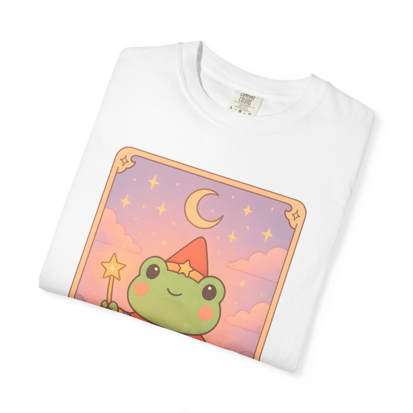 Unisex Garment-Dyed T-Shirt | Adorable Graphic T-shirt | Tarotoads! - “The Magician"