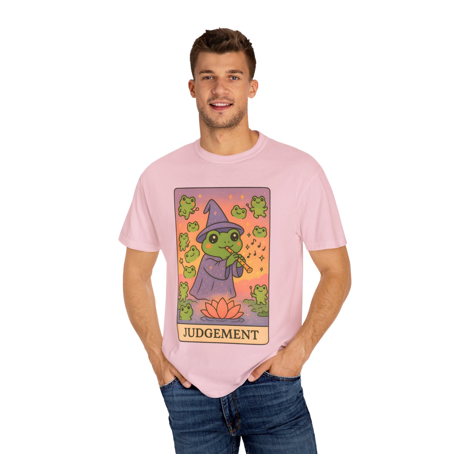 Cute Tarotoads "Judgement" Unisex T-Shirt | Great for Halloween, Warm And Cozy, Great Gift Idea, Astrology Apparel, Unique Tarot Graphic T-Shirt, Good For Cold Weather