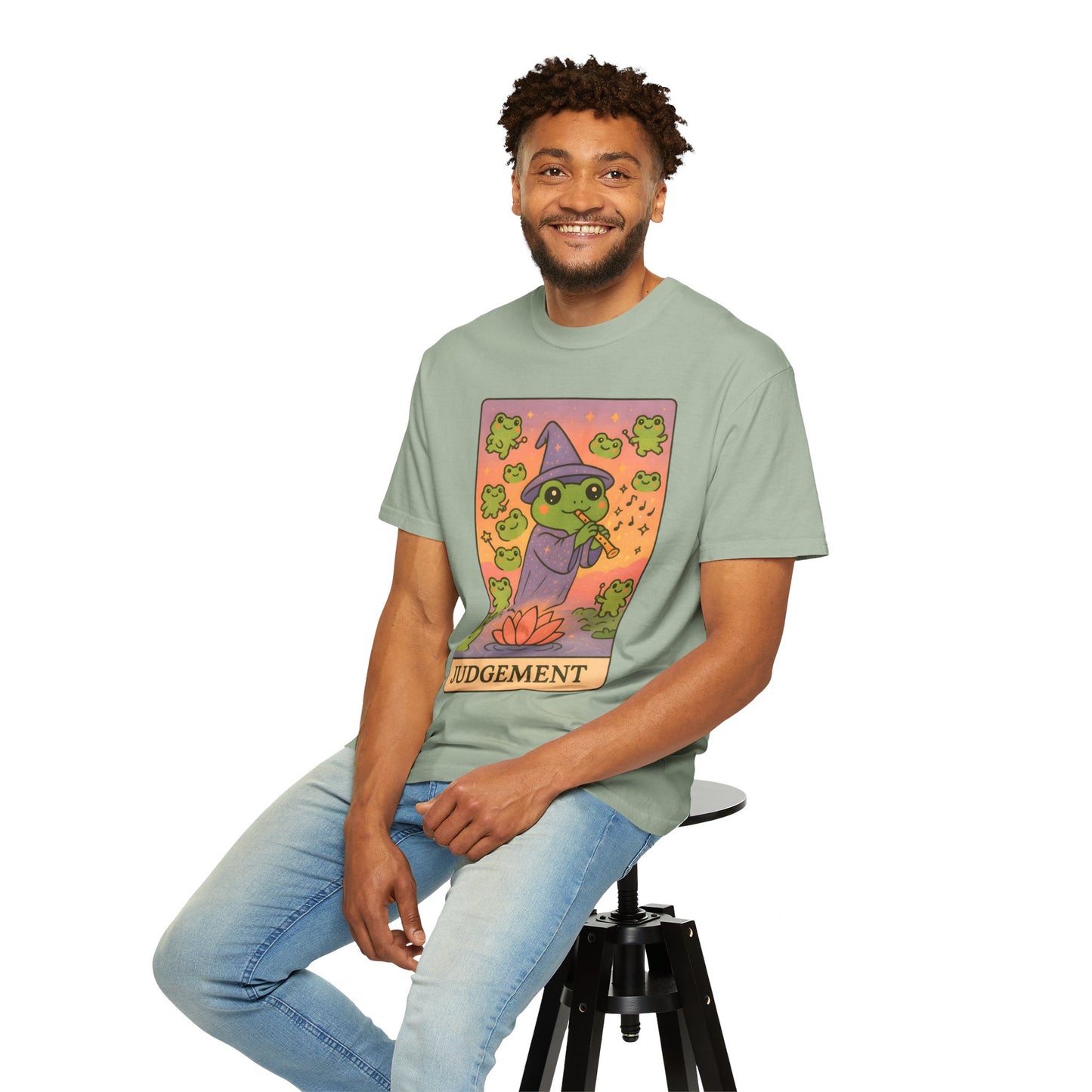 Cute Tarotoads "Judgement" Unisex T-Shirt | Great for Halloween, Warm And Cozy, Great Gift Idea, Astrology Apparel, Unique Tarot Graphic T-Shirt, Good For Cold Weather