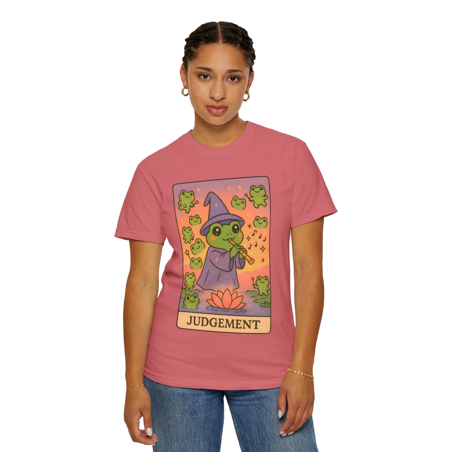 Cute Tarotoads "Judgement" Unisex T-Shirt | Great for Halloween, Warm And Cozy, Great Gift Idea, Astrology Apparel, Unique Tarot Graphic T-Shirt, Good For Cold Weather