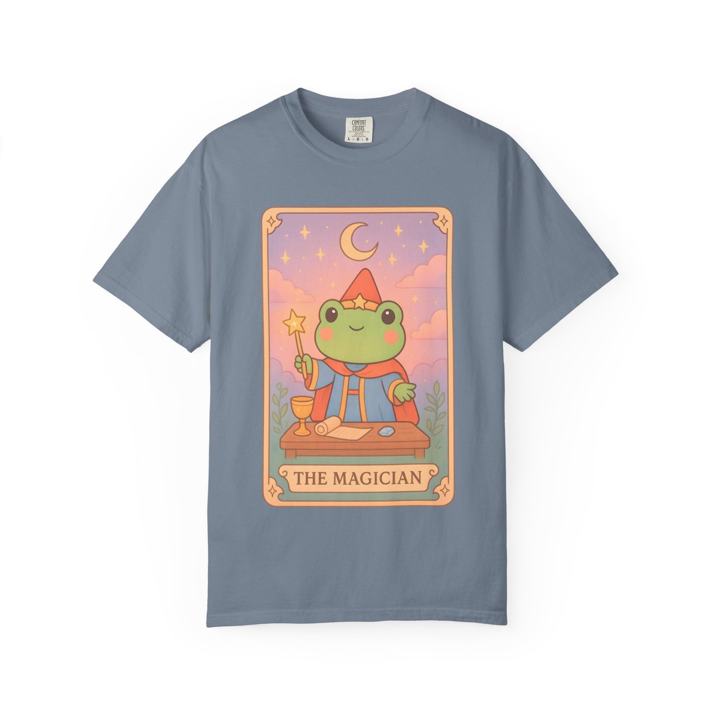 Unisex Garment-Dyed T-Shirt | Adorable Graphic T-shirt | Tarotoads! - “The Magician"