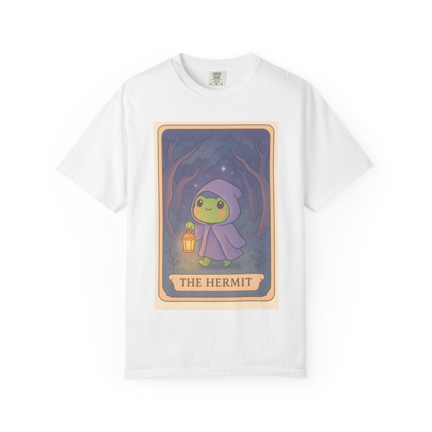 Unisex Garment-Dyed T-Shirt | Adorable Graphic T-shirt | Tarotoads! - “The Hermit"