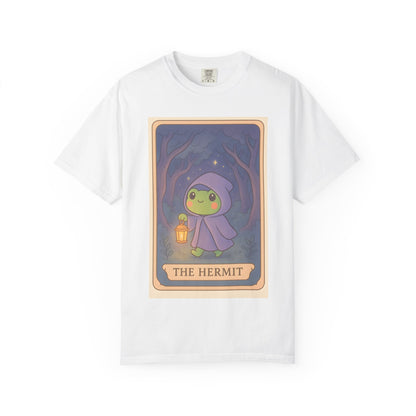 Unisex Garment-Dyed T-Shirt | Adorable Graphic T-shirt | Tarotoads! - “The Hermit"