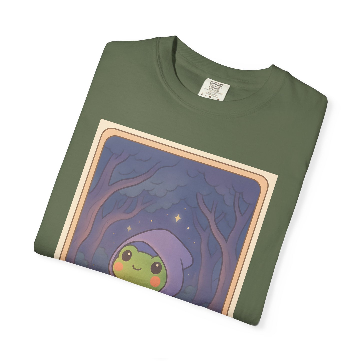 Unisex Garment-Dyed T-Shirt | Adorable Graphic T-shirt | Tarotoads! - “The Hermit"