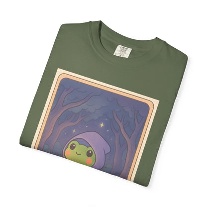 Unisex Garment-Dyed T-Shirt | Adorable Graphic T-shirt | Tarotoads! - “The Hermit"