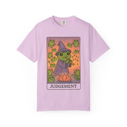 Cute Tarotoads "Judgement" Unisex T-Shirt | Great for Halloween, Warm And Cozy, Great Gift Idea, Astrology Apparel, Unique Tarot Graphic T-Shirt, Good For Cold Weather