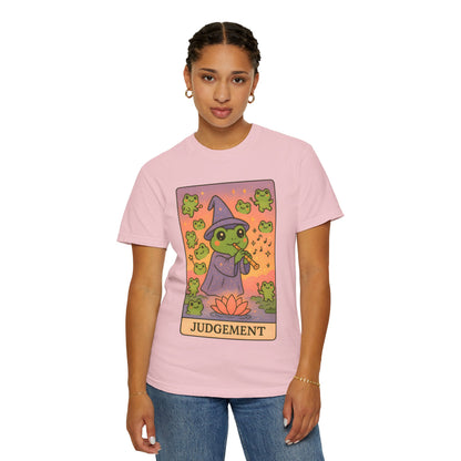 Cute Tarotoads "Judgement" Unisex T-Shirt | Great for Halloween, Warm And Cozy, Great Gift Idea, Astrology Apparel, Unique Tarot Graphic T-Shirt, Good For Cold Weather