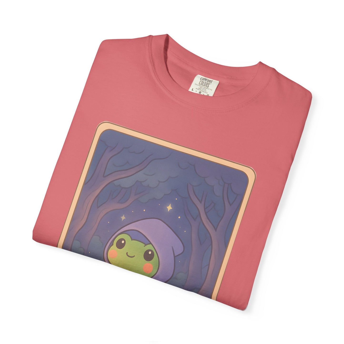 Cute Tarotoads "The Hermit" Unisex T-Shirt | Great for Halloween, Warm And Cozy, Great Gift Idea, Astrology Apparel, Unique Tarot Graphic T-Shirt, Good For Cold Weather