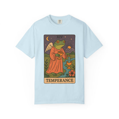 Frog Temperance T-Shirt | Unisex Vintage Style Tee for Nature Lovers, Tarot Fans, Eco-Friendly Gift, Bohemian Apparel, Casual Wear