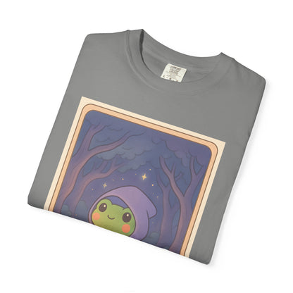 Unisex Garment-Dyed T-Shirt | Adorable Graphic T-shirt | Tarotoads! - “The Hermit"