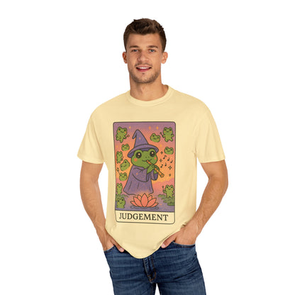 Cute Tarotoads "Judgement" Unisex T-Shirt | Great for Halloween, Warm And Cozy, Great Gift Idea, Astrology Apparel, Unique Tarot Graphic T-Shirt, Good For Cold Weather