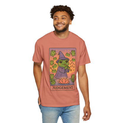 Cute Tarotoads "Judgement" Unisex T-Shirt | Great for Halloween, Warm And Cozy, Great Gift Idea, Astrology Apparel, Unique Tarot Graphic T-Shirt, Good For Cold Weather