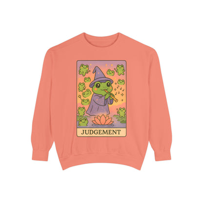 Cozy Tarotoads "Judgement" Unisex Sweatshirt | Astrology Apparel, Perfect for Casual Wear, Gift for Friends Family, Great For Frog and Tarot Lovers, Unisex Apparel