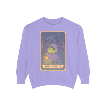 Cozy Tarotoads "The Hermit" Unisex Sweatshirt | Gift for Tarot Lovers, Astrology Apparel, Casual Everyday Wear