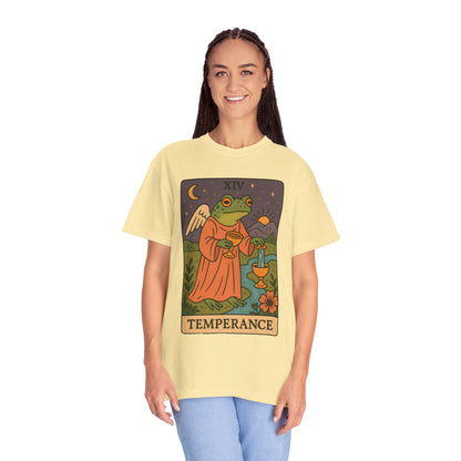 Frog Temperance T-Shirt | Unisex Vintage Style Tee for Nature Lovers, Tarot Fans, Eco-Friendly Gift, Bohemian Apparel, Casual Wear
