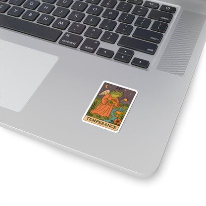 Adorable Tarotoads! "Temperance" Kiss-Cut Sticker | Cute, High-quality Kiss-Cut Stickers for Tarot Lovers, Witchy Decor, Laptop Decal, Journal Accessory, Gift for Friends