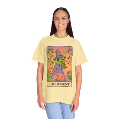 Cute Tarotoads "Judgement" Unisex T-Shirt | Great for Halloween, Warm And Cozy, Great Gift Idea, Astrology Apparel, Unique Tarot Graphic T-Shirt, Good For Cold Weather