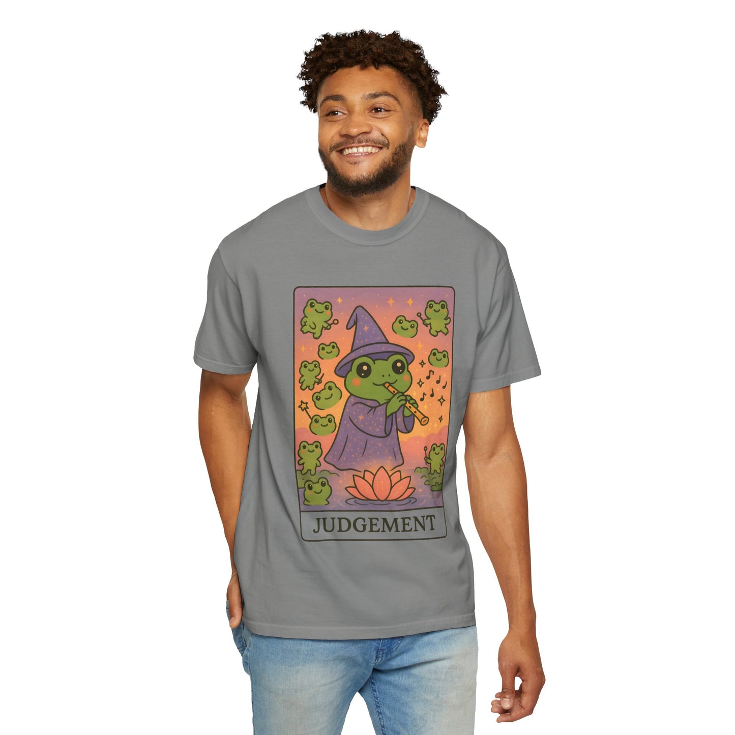 Cute Tarotoads "Judgement" Unisex T-Shirt | Great for Halloween, Warm And Cozy, Great Gift Idea, Astrology Apparel, Unique Tarot Graphic T-Shirt, Good For Cold Weather
