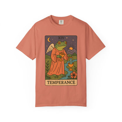 Frog Temperance T-Shirt | Unisex Vintage Style Tee for Nature Lovers, Tarot Fans, Eco-Friendly Gift, Bohemian Apparel, Casual Wear