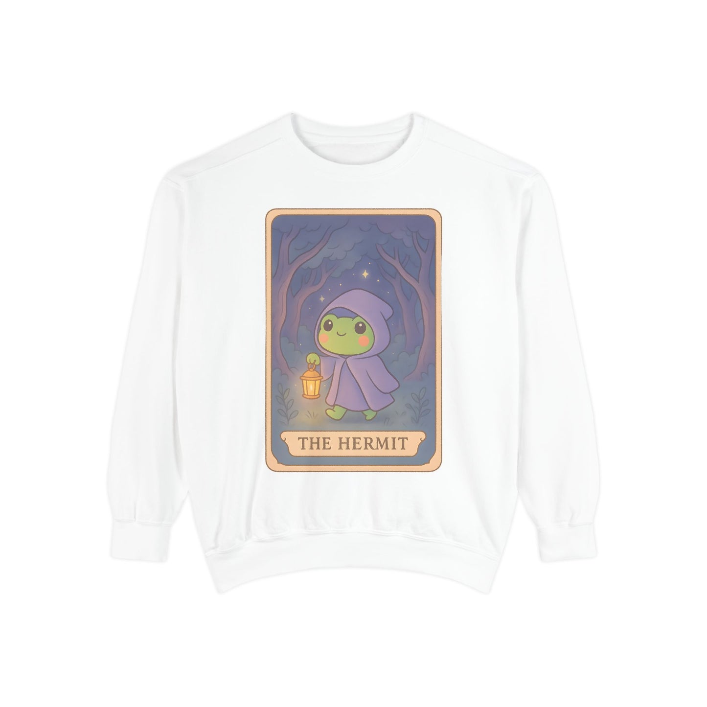 Cozy Tarotoads "The Hermit" Unisex Sweatshirt | Gift for Tarot Lovers, Astrology Apparel, Casual Everyday Wear