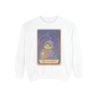Cozy Tarotoads "The Hermit" Unisex Sweatshirt | Gift for Tarot Lovers, Astrology Apparel, Casual Everyday Wear