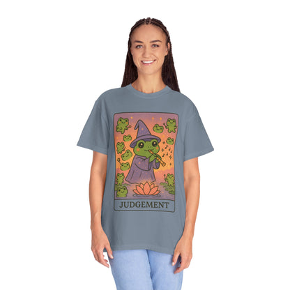 Cute Tarotoads "Judgement" Unisex T-Shirt | Great for Halloween, Warm And Cozy, Great Gift Idea, Astrology Apparel, Unique Tarot Graphic T-Shirt, Good For Cold Weather