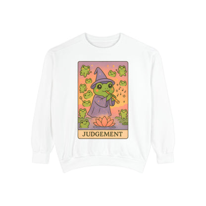 Cozy Tarotoads "Judgement" Unisex Sweatshirt | Astrology Apparel, Perfect for Casual Wear, Gift for Friends Family, Great For Frog and Tarot Lovers, Unisex Apparel