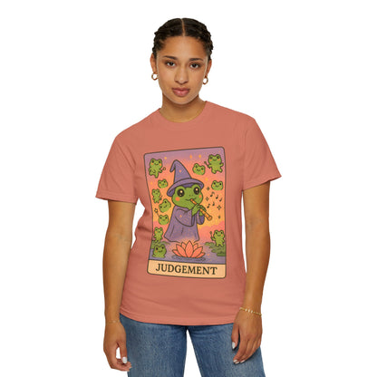 Cute Tarotoads "Judgement" Unisex T-Shirt | Great for Halloween, Warm And Cozy, Great Gift Idea, Astrology Apparel, Unique Tarot Graphic T-Shirt, Good For Cold Weather